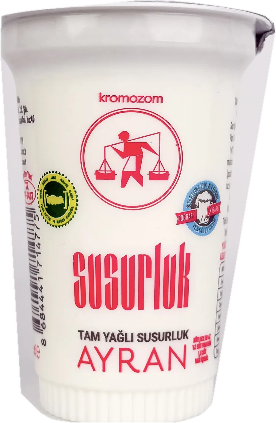 Kromozom Susurluk Ayran, 190 ml kapaklı bardak