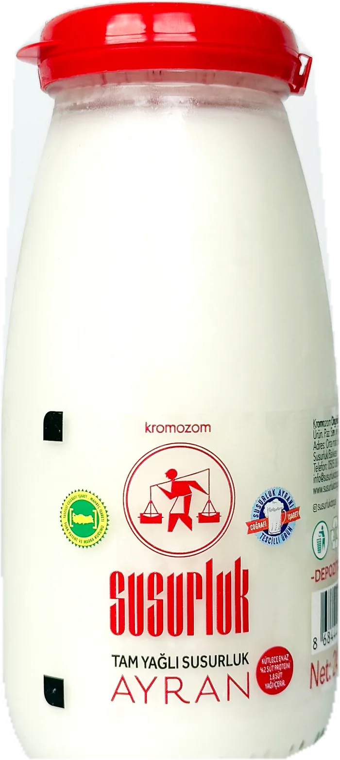 Kromozom Susurluk Ayran, 245 ml cam şişe