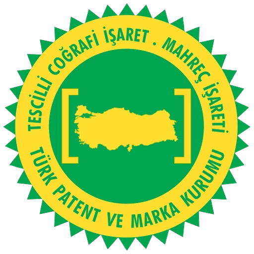 Tescilli Coğrafi İşaret – Mahreç İşareti amblemi (Türk Patent ve Marka Kurumu)